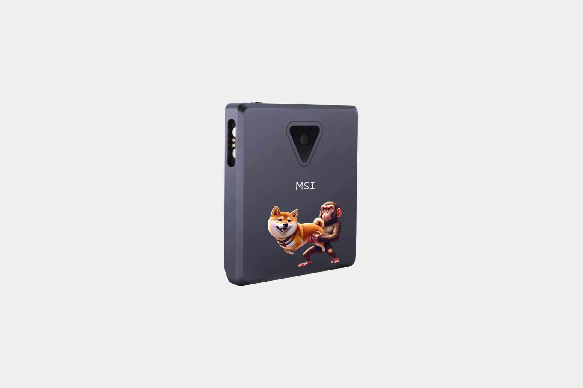 MSI crypto cold wallet featuring Shiba Inu and Monkey, hardware wallet
