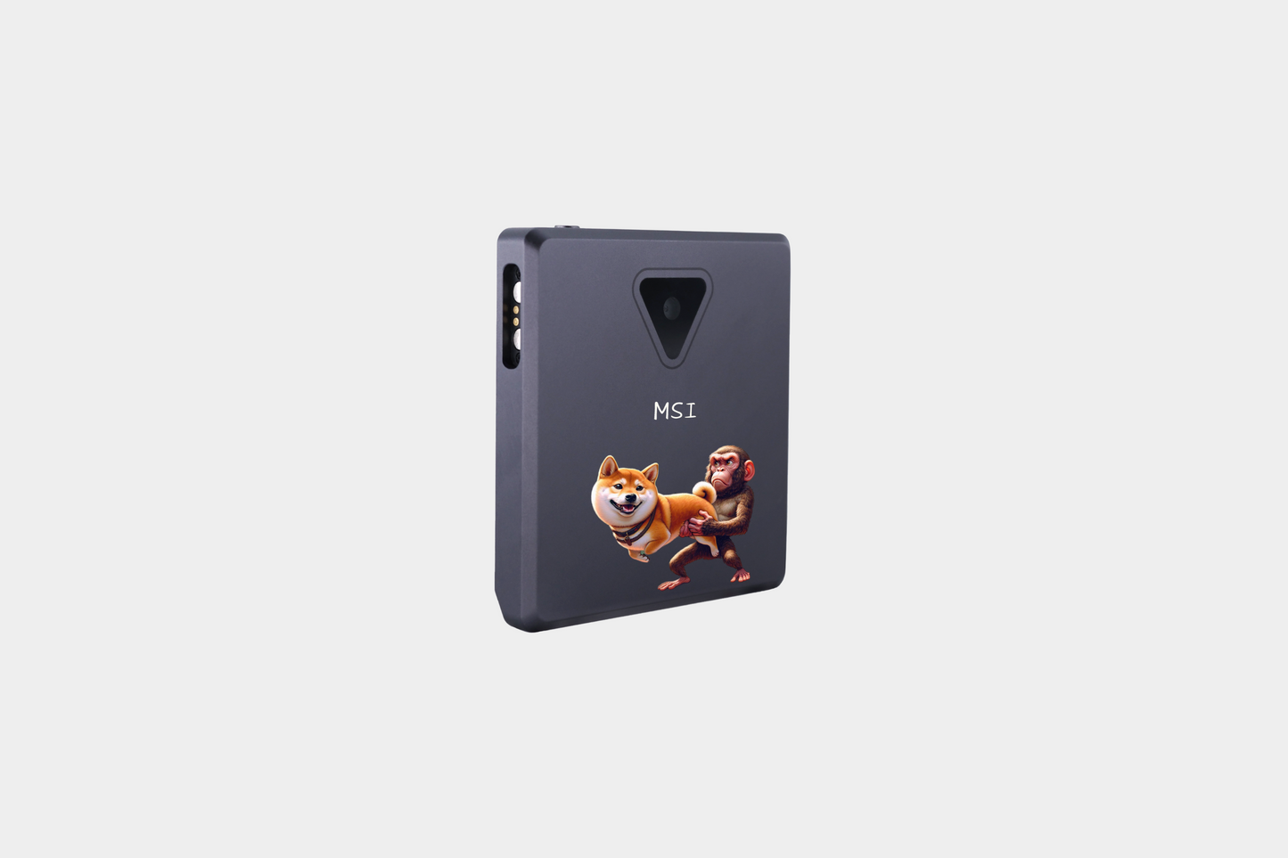 MSI crypto cold wallet featuring Shiba Inu and Monkey, hardware wallet