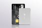 ELLIPAL hardware wallet for crypto, next to a credit card for security comparison