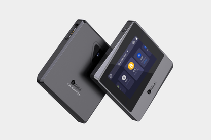 ELLIPAL Titan Mini Cold Wallet showing Cryptocurrency on screen
