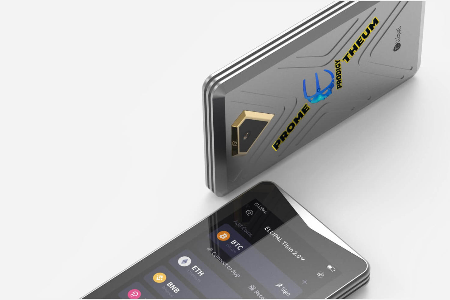 ELLIPAL Titan 2.0 hardware wallet showing interface