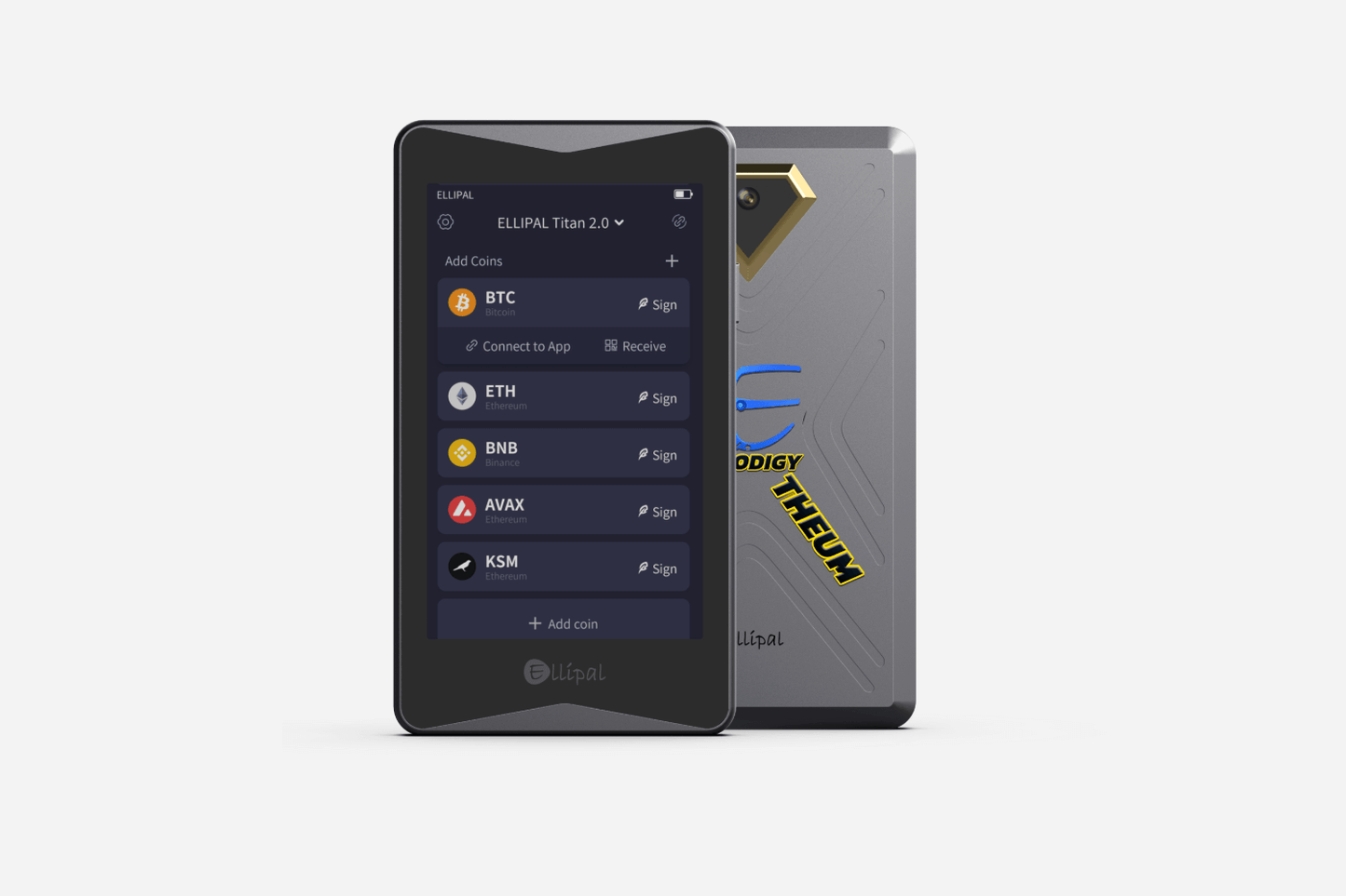 ELLIPAL Titan 2.0 crypto wallet interface